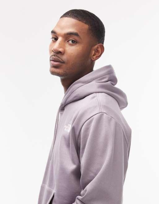 The North Face - Essential - Felpa oversize grigia con cappuccio e logo, 4 di 5
