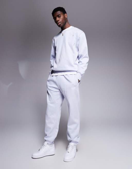 The North Face - Essential - Felpa oversize grigia con logo sul petto, 4 di 4