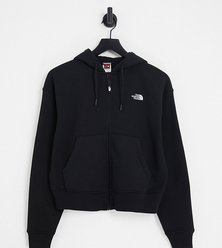 The North Face Essential full zip hoodie in black Exclusive to ASOS