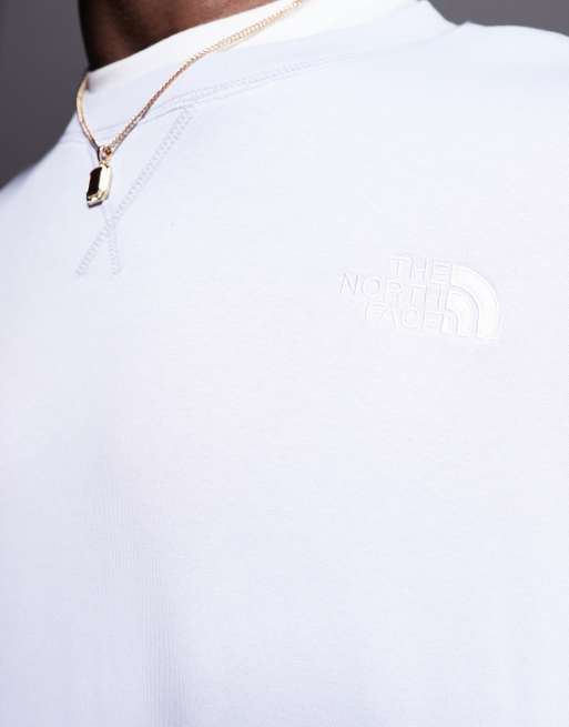 The North Face – Essential – Grå sweatshirt i oversize med logga framtill, 3 av 4