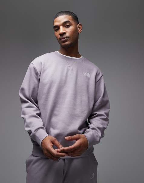 The North Face – Essential – Grå sweatshirt med logga i oversize - view 1