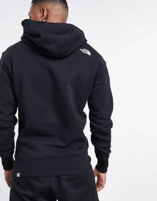 north face pullover black