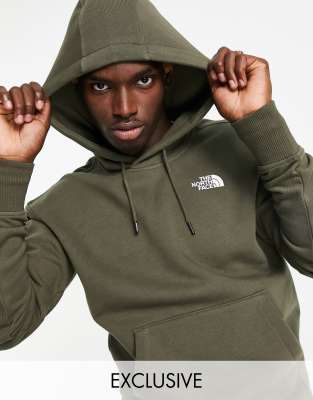 Khaki green 2025 north face hoodie