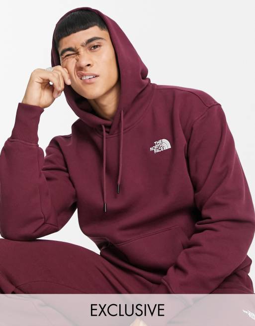 Burgundy north face hoodie new arrivals