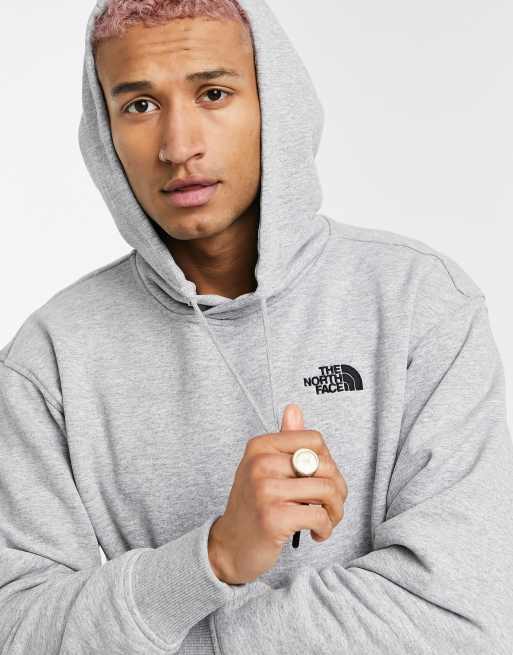 The North Face Essentials hoodie in gray heather - Exclusive at ASOS