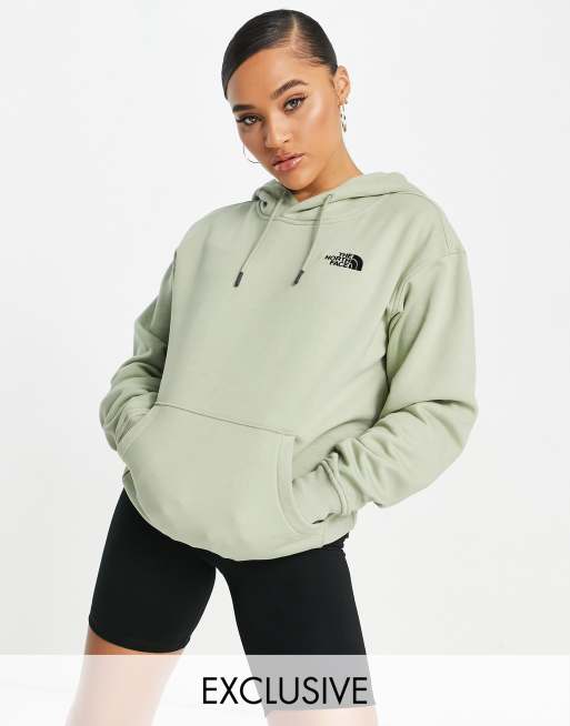 The North Face Essential hoodie in green Exclusive at ASOS | ASOS