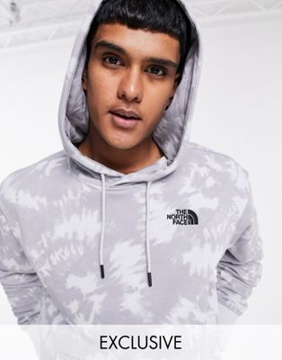 The North Face Essential hoodie in grey tie dye Exclusive at ASOS