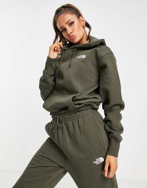 The North Face Essential hoodie in khaki Exclusive at ASOS ASOS