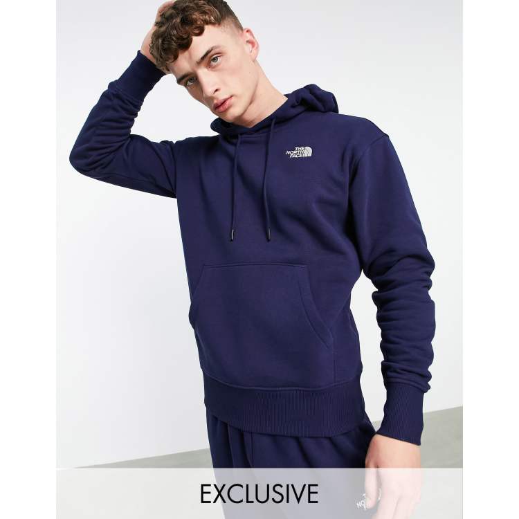 North face deals navy sweatshirt