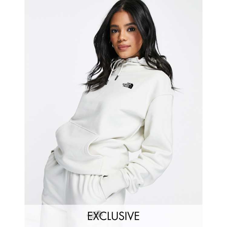 Womens white north face on sale hoodie