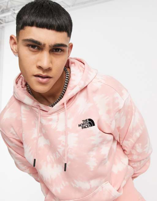 The North Face Essential hoodie in pink tie dye Exclusive at ASOS