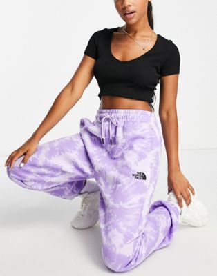 The North Face Essential joggers in lilac tie dye Exclusive at ASOS
