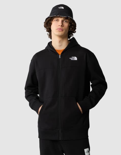 The North Face – Essential – Kapuzenjacke in TNF-Schwarz mit durchgehendem Reißverschluss - view 1