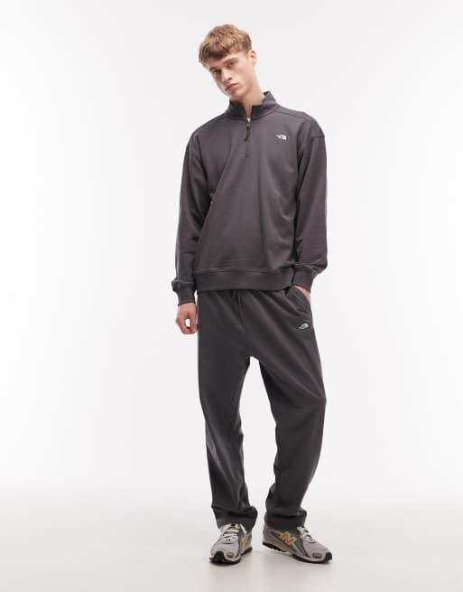 The North Face – Essential – Leichte Oversize-Jacke in Grau mit Logo und kurzem Reißverschluss, 2 von 5