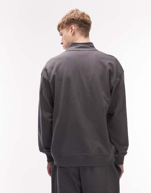 The North Face – Essential – Leichte Oversize-Jacke in Grau mit Logo und kurzem Reißverschluss, 3 von 5
