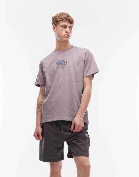 The North Face – Essential – Leichte Oversize-Shorts in Hellgrau mit Logo - view 1