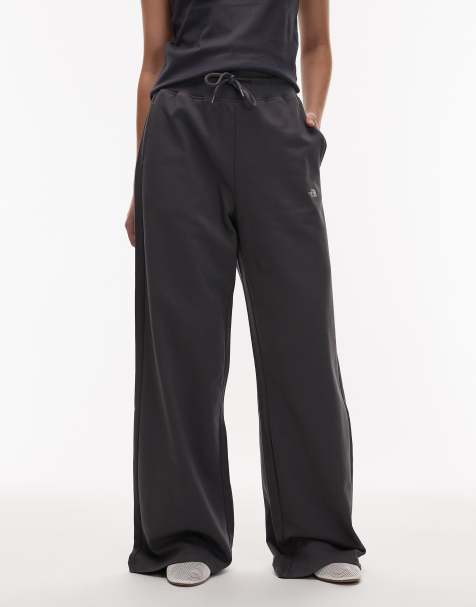 The North Face Essential light wide leg pant in grey