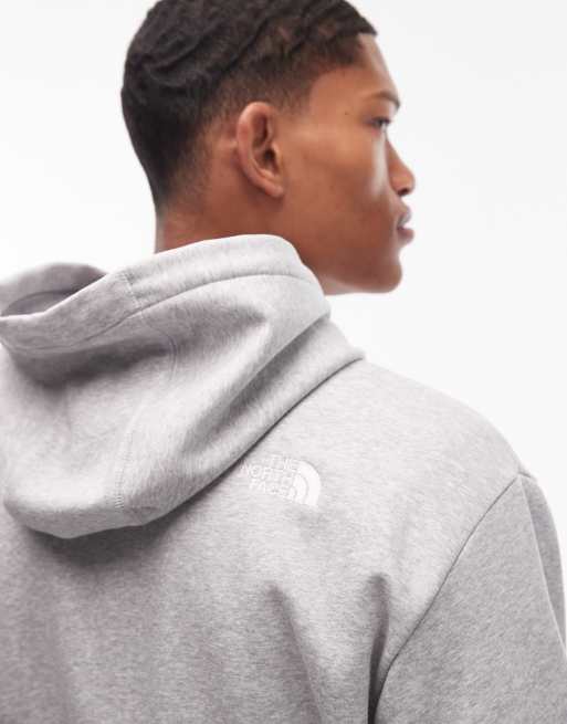 The North Face – Essential – Ljusgrå huvtröja i oversize med logga, 5 av 5