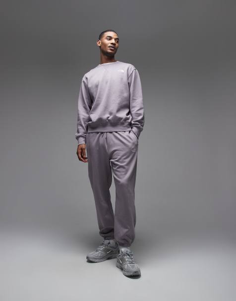 The North Face Essential logo oversized trackies in grey - view 1