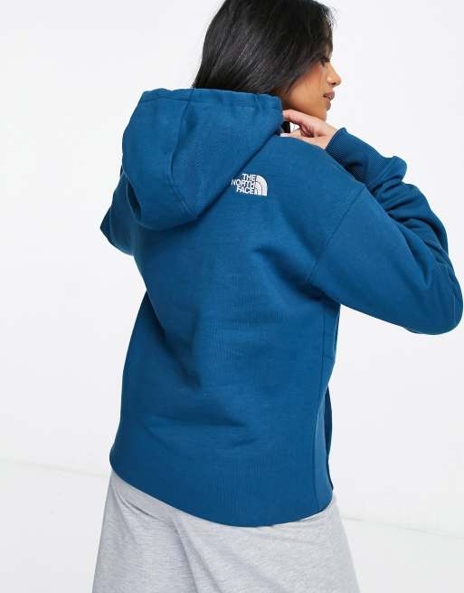 The North Face – Essential – Marinblå huvtröja i oversize modell – Endast hos ASOS, 2 av 4