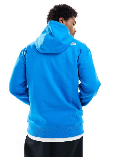 The North Face Essential Oversize Kapuzenpullover aus Fleece in Blau exklusiv bei ASOS ASOS