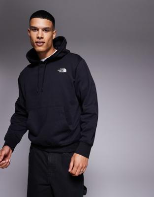 Essential - Oversize-Kapuzenpullover in Schwarz mit Logo Schwarz XS