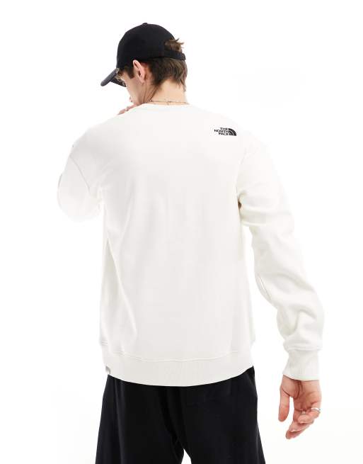 The North Face – Essential – Oversize-Sweatshirt aus Fleece in gebrochenem Weiß, exklusiv bei ASOS, 4 von 4