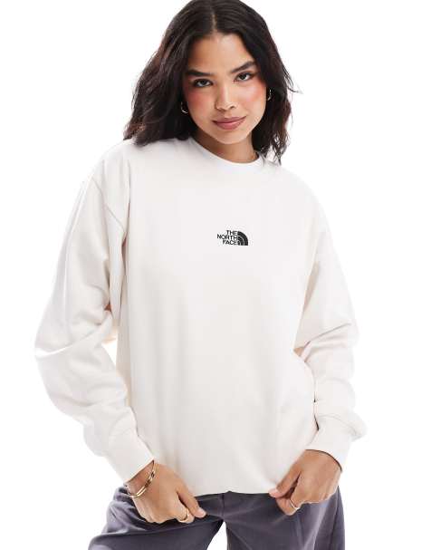 The North Face – Essential – Oversize-Sweatshirt in gebrochenem Weiß mit Logo - view 1