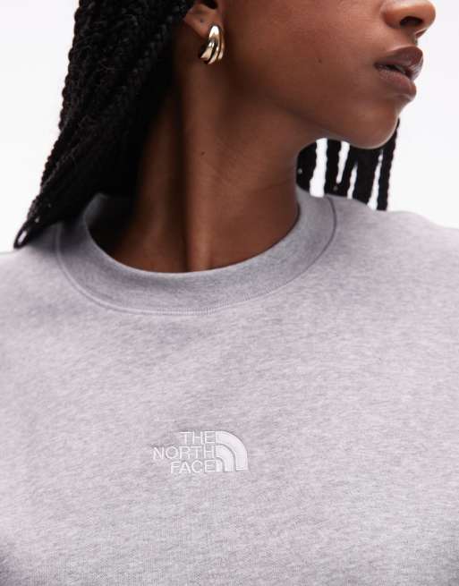 The North Face – Essential – Oversize-Sweatshirt in Hellgrau mit Logo, 2 von 4