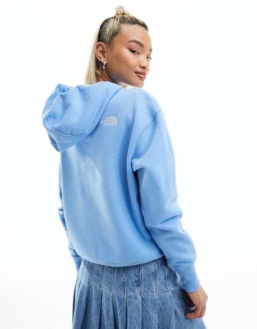 Light blue fuzzy discount hoodie