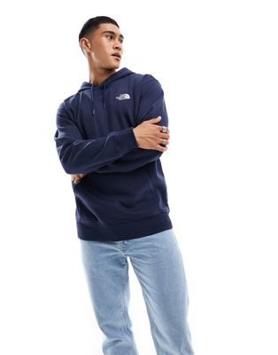 The North Face Essential Oversized fleece hoodie in navy