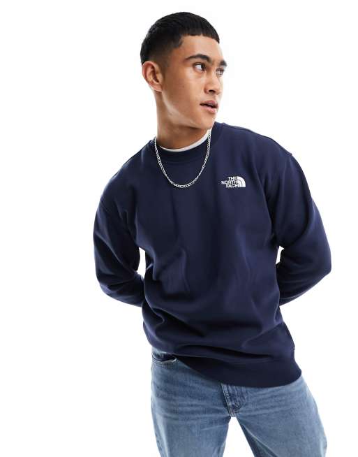 North face deals navy sweatshirt