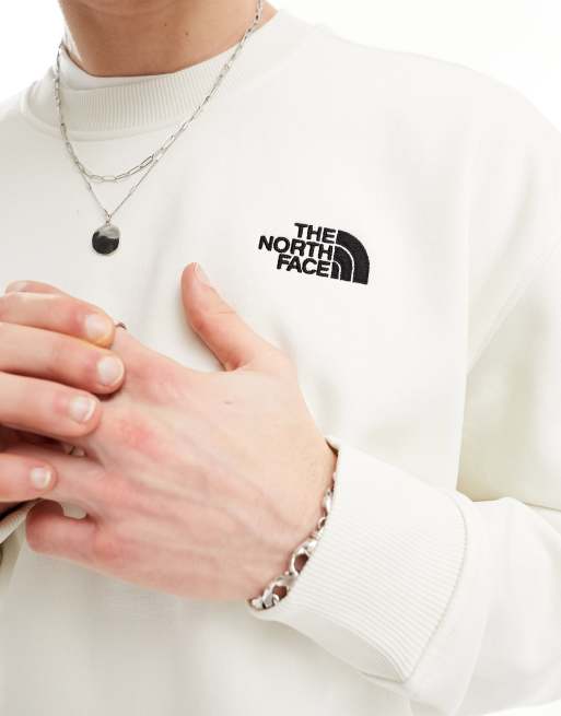 The North Face Essential oversized fleece sweatshirt in off white Exclusive at ASOS, 2 of 4