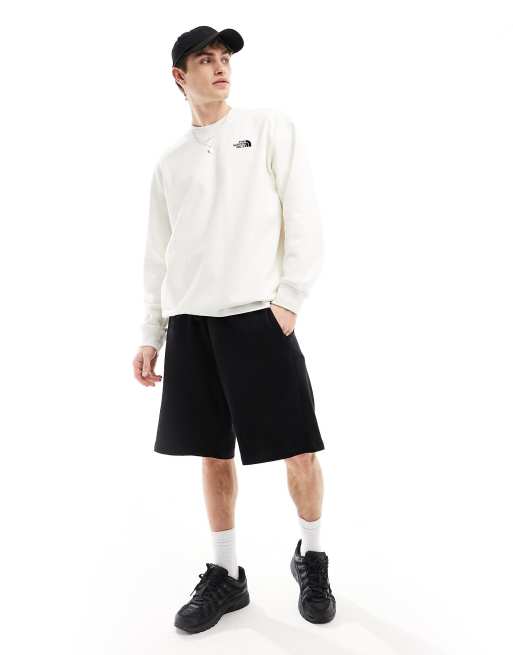 The North Face Essential oversized fleece sweatshirt in off white Exclusive at ASOS, 3 of 4