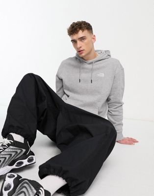 The North Face Essential oversized hoodie in grey Exclusive at ASOS
