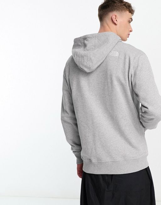 The North Face Essential hoodie in grey marl Exclusive at ASOS
