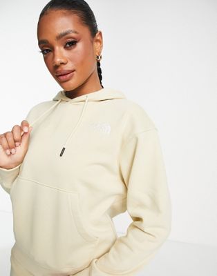 The North Face Essential oversized hoodie in stone Exclusive at ASOS