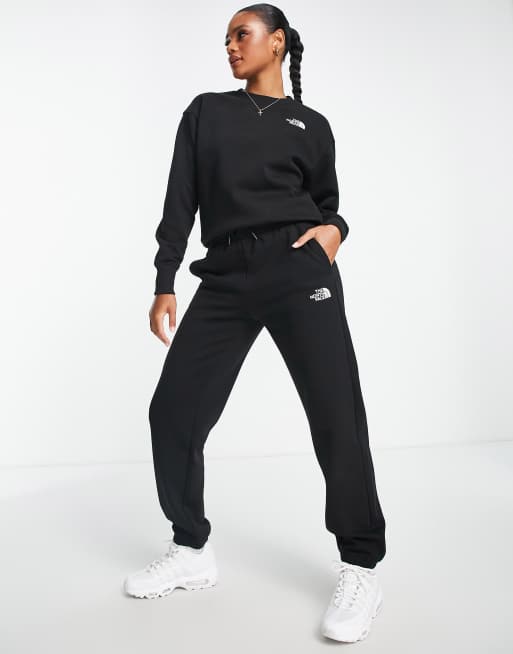 The North Face Essential oversized joggers in black Exclusive at ASOS