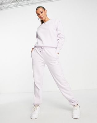 The North Face Essential oversized joggers in lilac Exclusive at ASOS