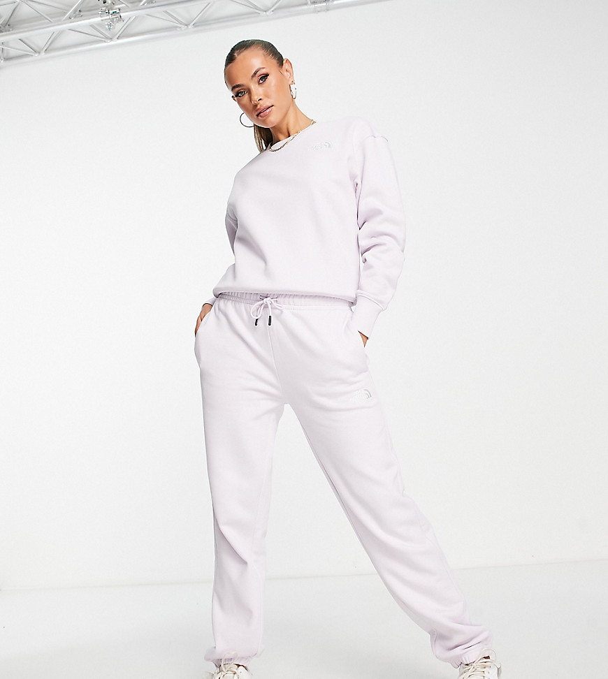 The North Face Essential oversized joggers in lilac Exclusive at ASOS-Purple