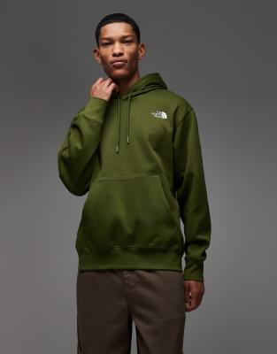 The North Face The North Face Essential oversized logo hoodie in green