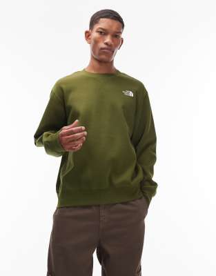 The North Face The North Face Essential oversized logo sweatshirt in green