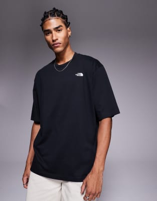 The North Face Essential Oversized Short Sleeve Tee In Black