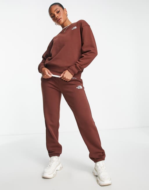 The North Face Essential oversized sweatshirt in brown Exclusive at ASOS