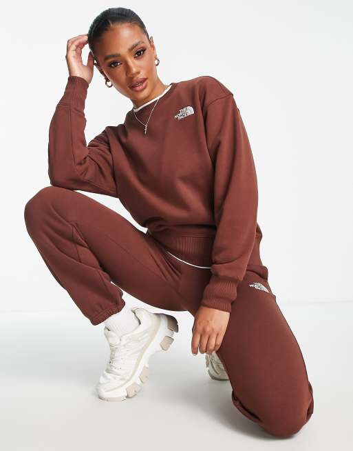 The North Face Essentials sweatshirt in tan - Exclusive to ASOS