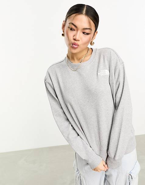The North Face Essential oversized sweatshirt in grey