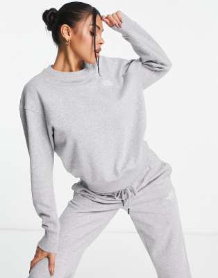 The North Face Essential oversized sweatshirt in light grey Exclusive at ASOS - ASOS Price Checker
