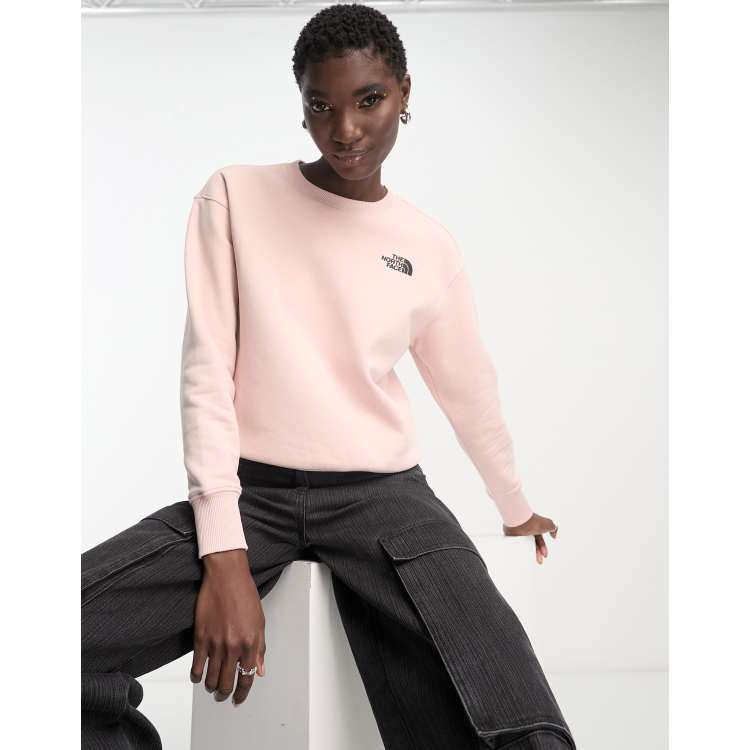 The North Face Essential oversized sweatshirt in pink Exclusive at