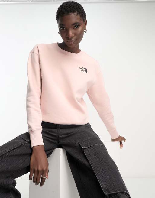 The North Face Essential oversized sweatshirt in pink Exclusive at