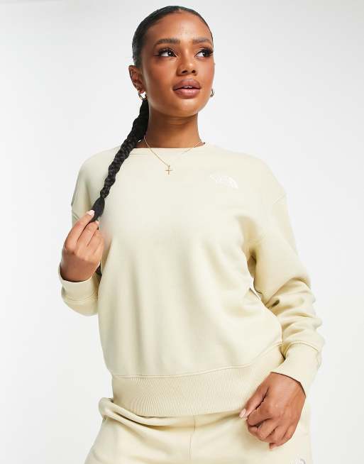 The North Face Essential oversized sweatshirt in stone Exclusive at ASOS |  ASOS